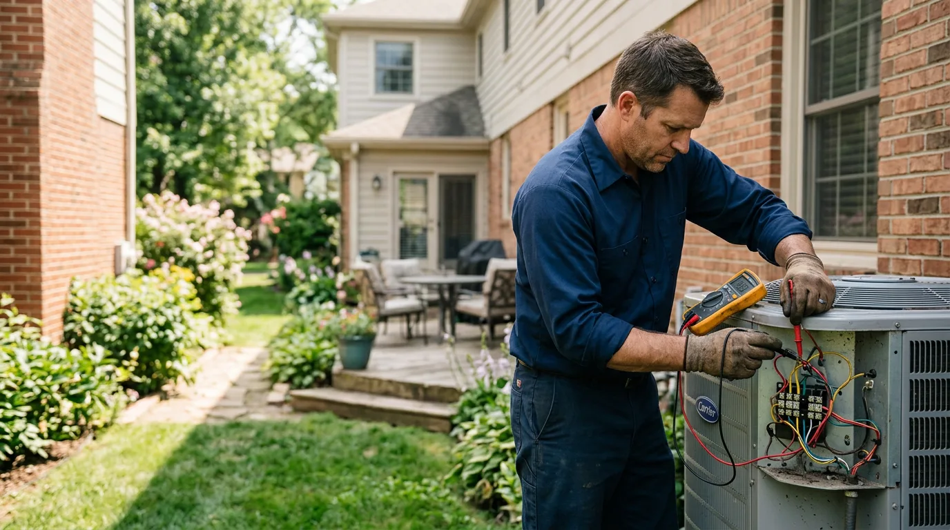 HVAC technician working near Rockton, PA